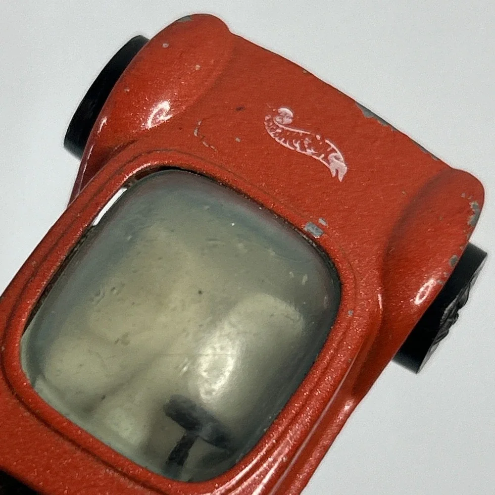 Vintage Hot Wheels Red Line 1967 Beatnik Bandit Red Car Read